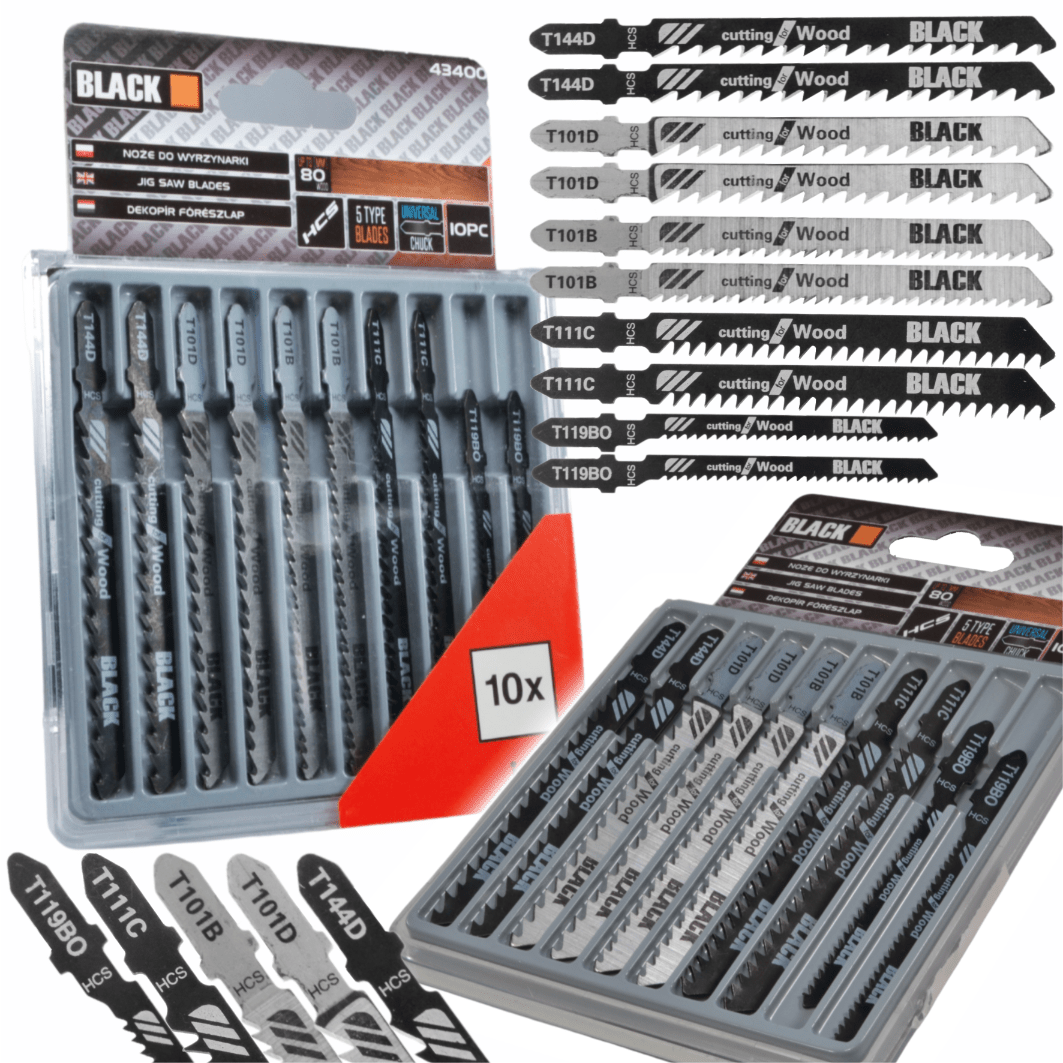 10 - osaline Tikksaeterade Komplekt - Ostuklikk