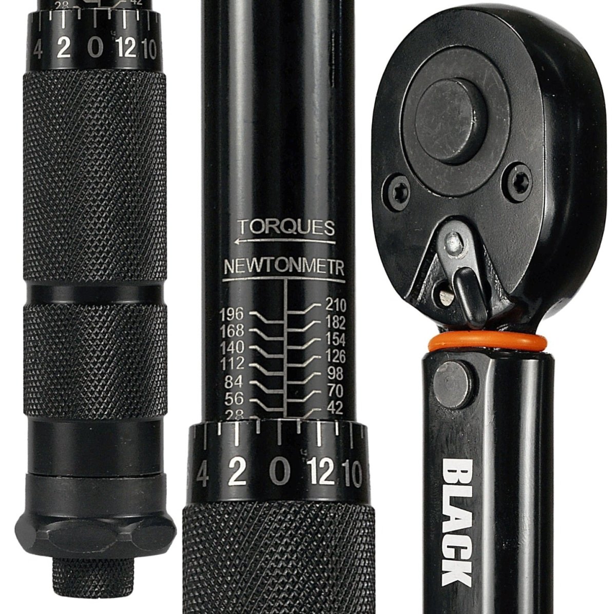 Black 1/2" momentvõti 28–210 Nm, 460 mm, CrMo/CrV - Ostuklikk