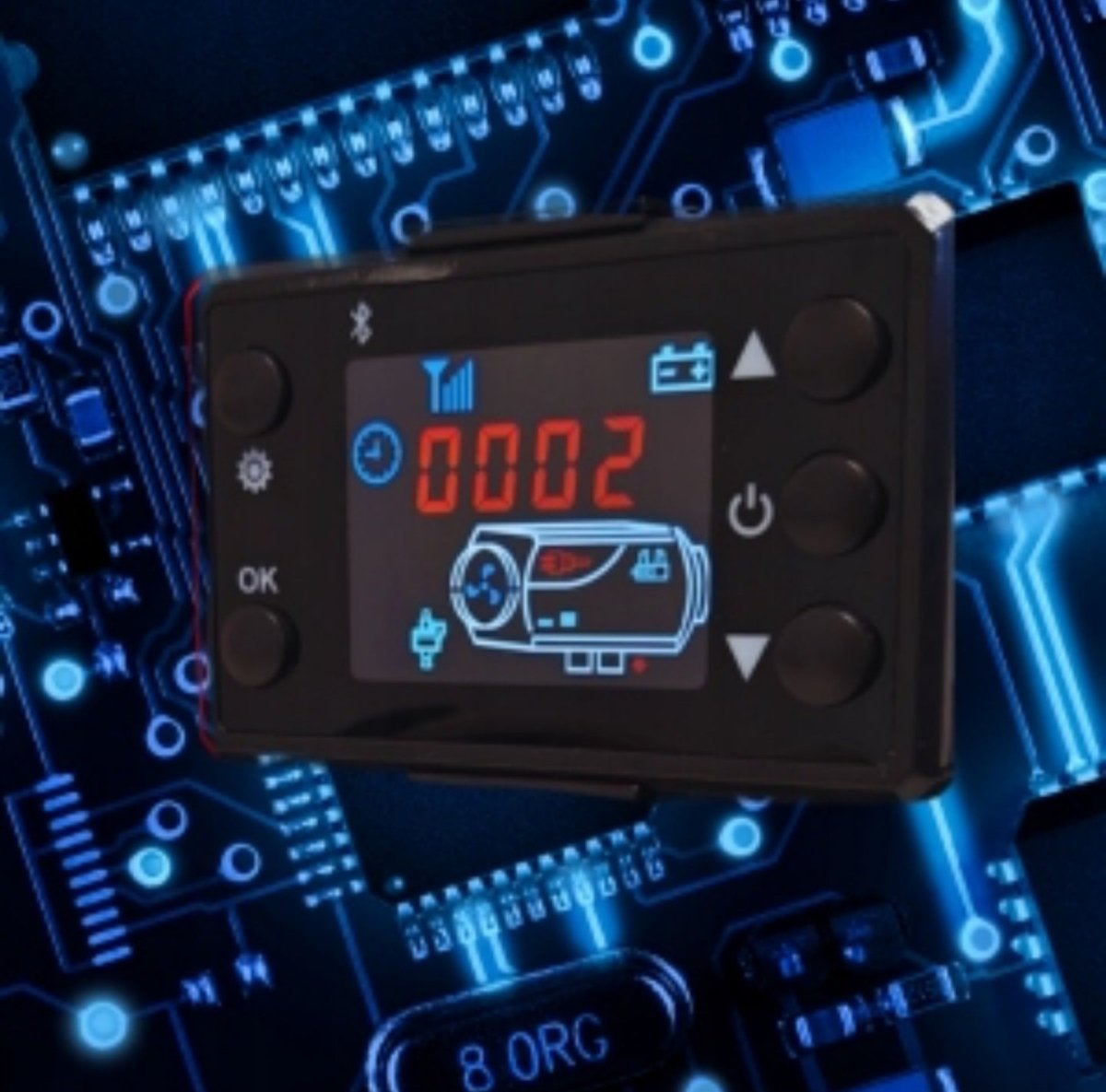 Diiselõhksoojendi BULL - TECH BT - 001E PRO 12 kW, 12/24 V, Bluetooth - Ostuklikk