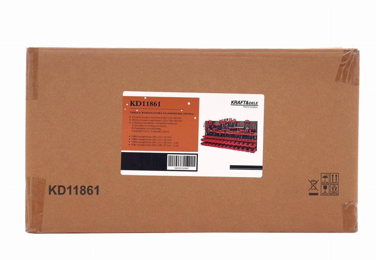 Kraft&Dele KD11861 tööriistapaneel 170×78 cm, karpide komplekt - Ostuklikk