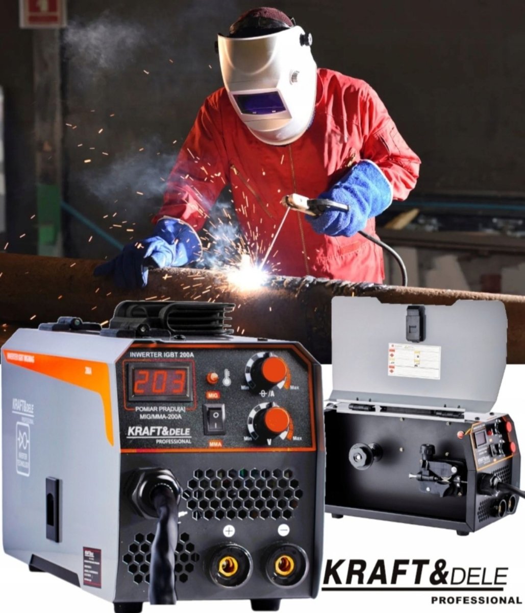 Kraft&Dele KD1788 MIG/MMA inverterkeevitus 200 A, 7,5 kg - Ostuklikk