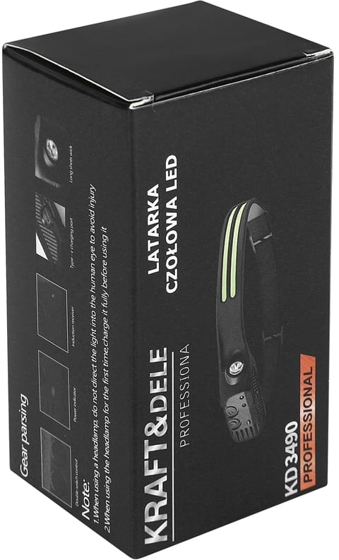 KRAFT&DELE KD3490 LED pealamp – COB + XPE, andur, USB - C - Ostuklikk