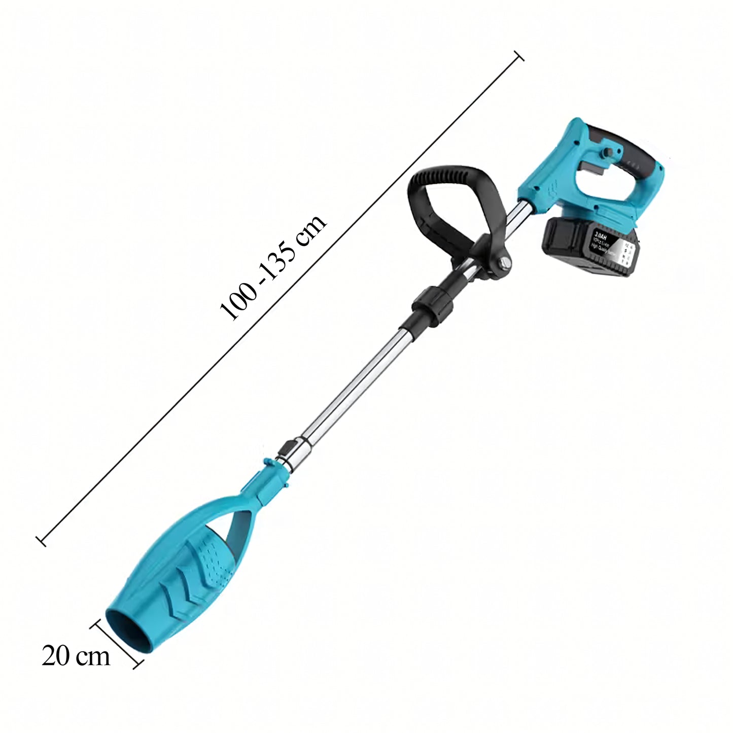 Kokkupandav akutoitega lehe- ja lumepuhur 21V (2×1300 mAh)