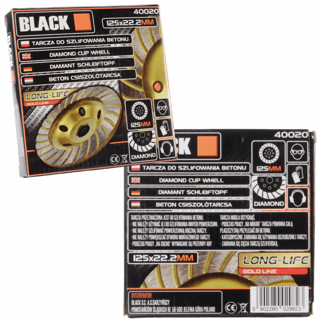 Teemant turbo betoonilihvtketas 125 mm, BLACK - Ostuklikk