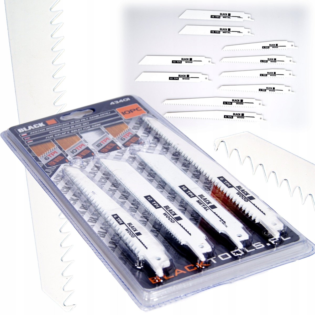 Tiigersae (sabasae) saelehtede komplekt 10 tk, 150–200 mm - Ostuklikk