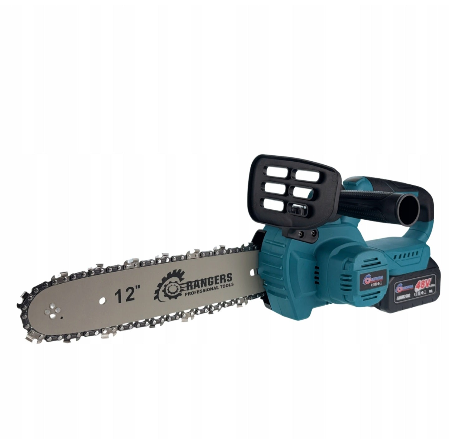 RANGERS juhtmeta kettsaag 12" 48V, 2×6Ah, harjadeta
