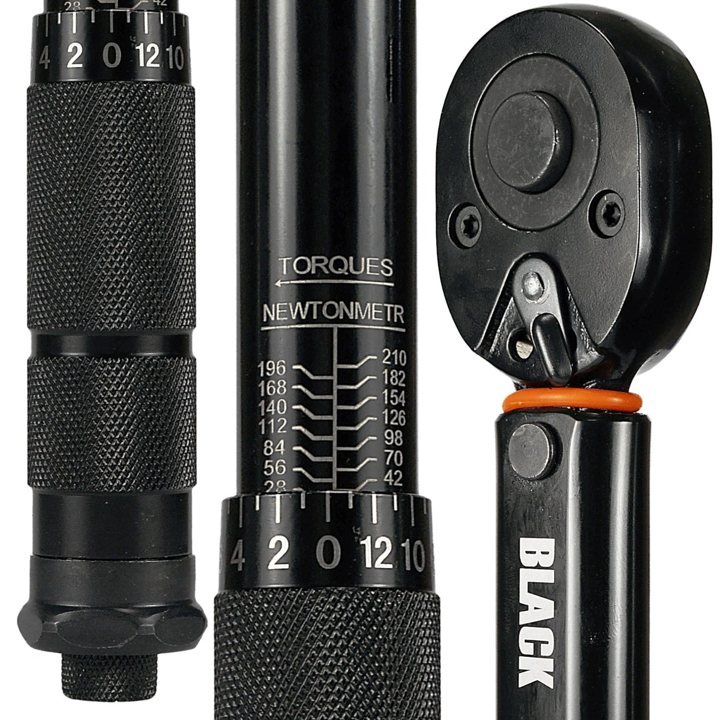 Black 1/2" momentvõti 28–210 Nm, 460 mm, CrMo/CrV