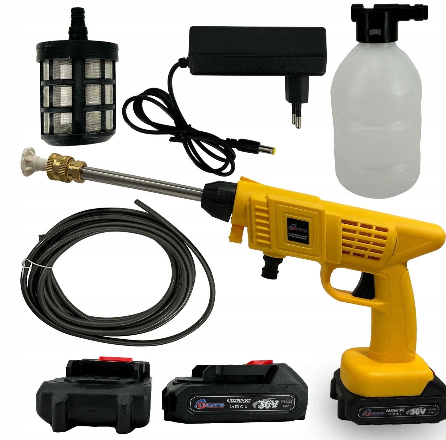 Akutoitega survepesur Rangers RS-6013 – 36 V, 4.0 Ah, kuni 60 bar (2 akut)