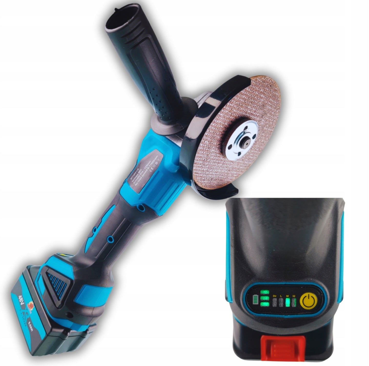 BULL-TECH BT5018XL 48V* 4-in-1 akukomplekt: kruvikeeraja, lööktrell, nühklihvija, mutrikeeraja