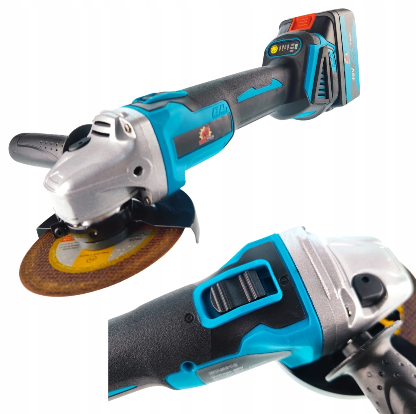 BULL-TECH BT5018XL 48V* 4-in-1 akukomplekt: kruvikeeraja, lööktrell, nühklihvija, mutrikeeraja