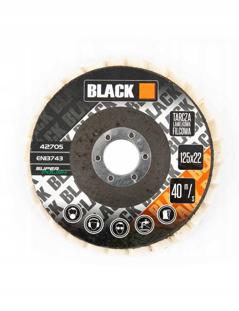 Vildist lamellketas 125 mm (ava 22 mm) – komplekt 10 tk – poleerimiseks, nurklihvijale – BLACK 42705 - Ostuklikk