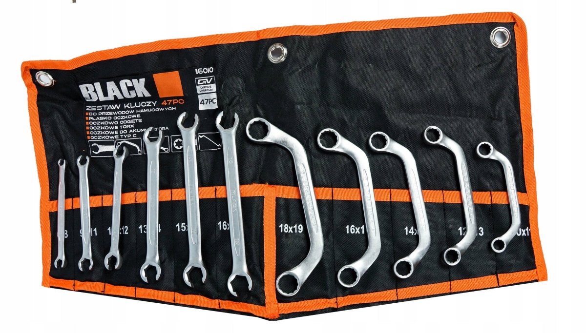 Võtmekomplekt 47 osa 6–32 mm – leht/silmus, TORX, C - tüüpi – BLACK, Cr - V - Ostuklikk