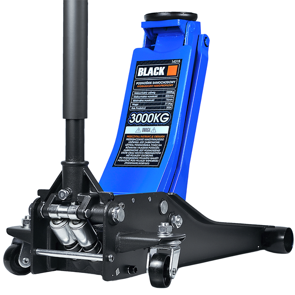 Frog 3T madala profiiliga kahekolviline hüdrauliline tungraud 505mm 37kg Black