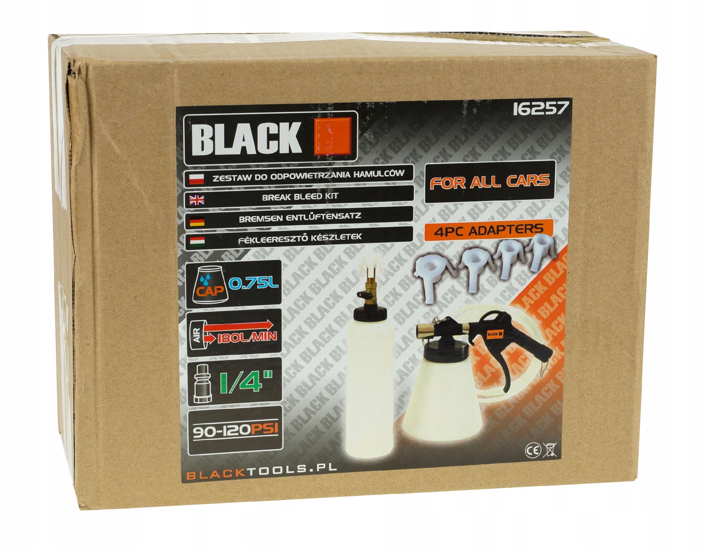 Brake Fluid Bleeding and Replacement Kit, Black