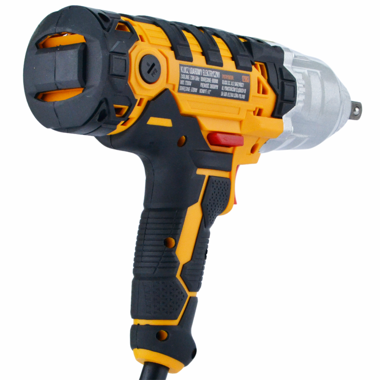 2200W 800Nm 1/2" löökmutrivõti elektriratastele koos padrunikomplektiga