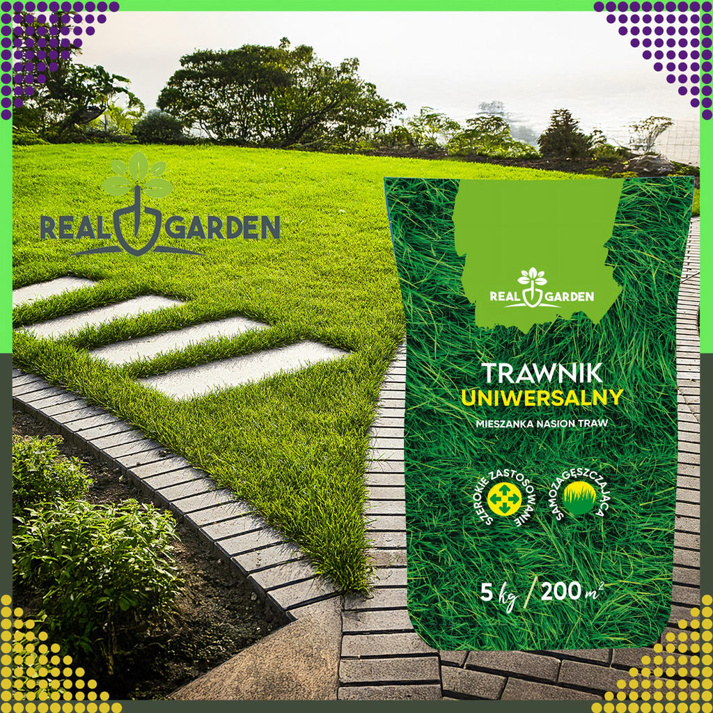 Universaalne tihe ja vastupidav muruseemnesegu 5 kg 200 m² jaoks ROL-019REALGARDEN