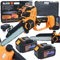 Cordless Chainsaw 200mm 21V 4Ah with 2 Batteries and Lubrication  (C35)