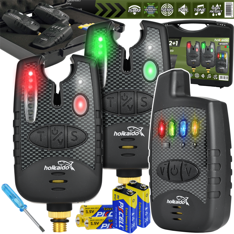 Kalastusäratused juhtpuldiga, LED, liinimälu, hämarikuandur ja karp