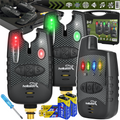 Fishing Alarms with Control Unit, LED, Line Memory, Dusk Sensor, and Case