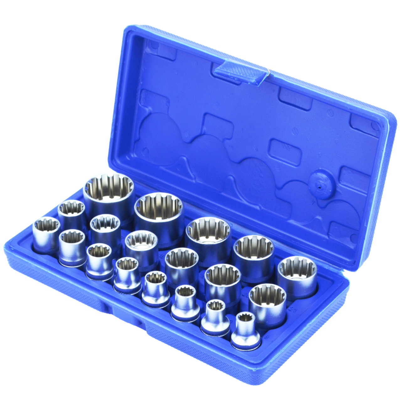 Set of 19 Spline Socket Wrenches 8-32 1/2" 30333