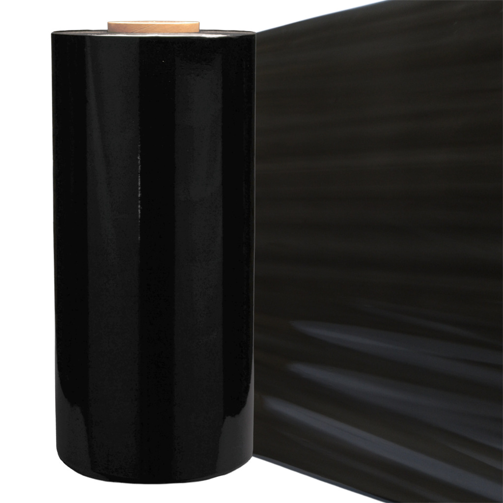 XXL Strong Opaque Black Machine Stretch Film 50cm 17kg