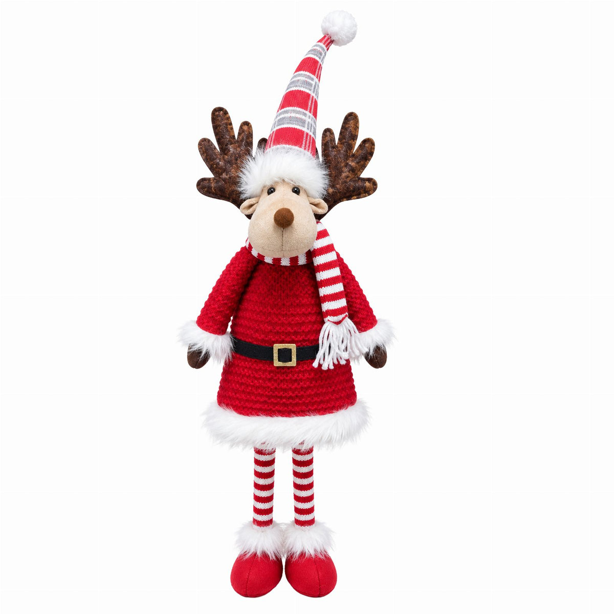 Large Christmas Reindeer Santa Elf Figurine 76 cm