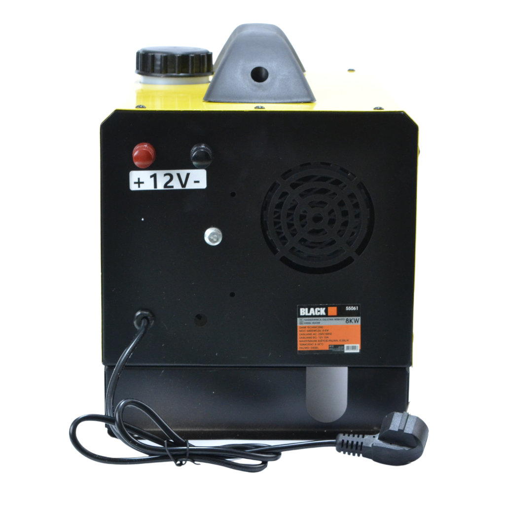 Webasto põlemisõliga soojendi 6KW 12/24V 230V Black