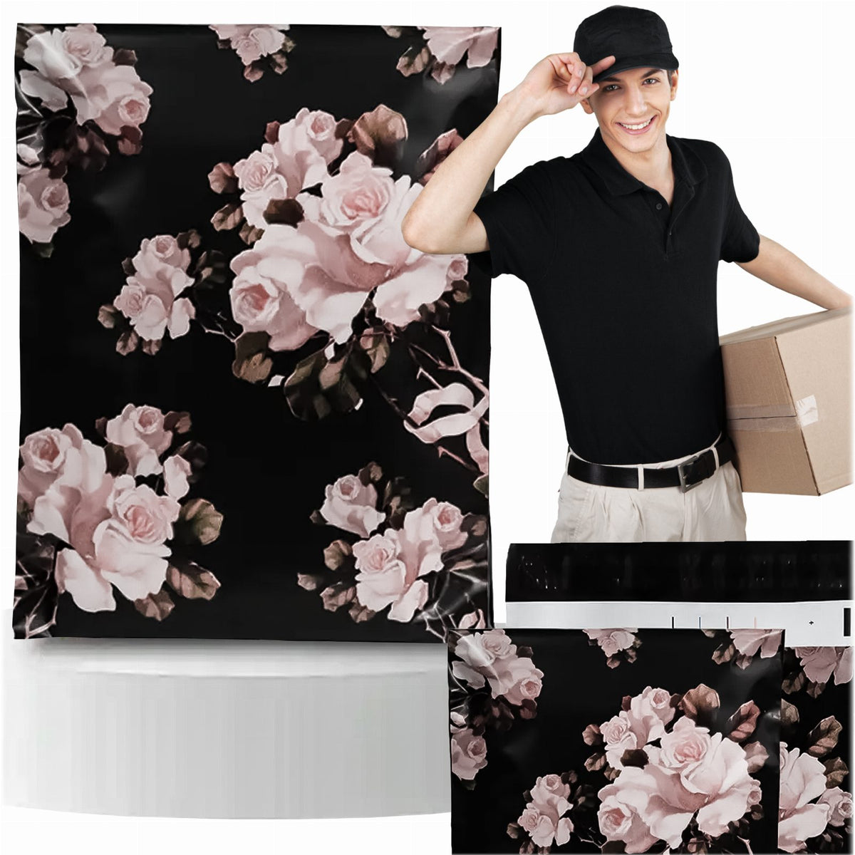 Strong White Courier Mailing Bags 255x370 50 pcs