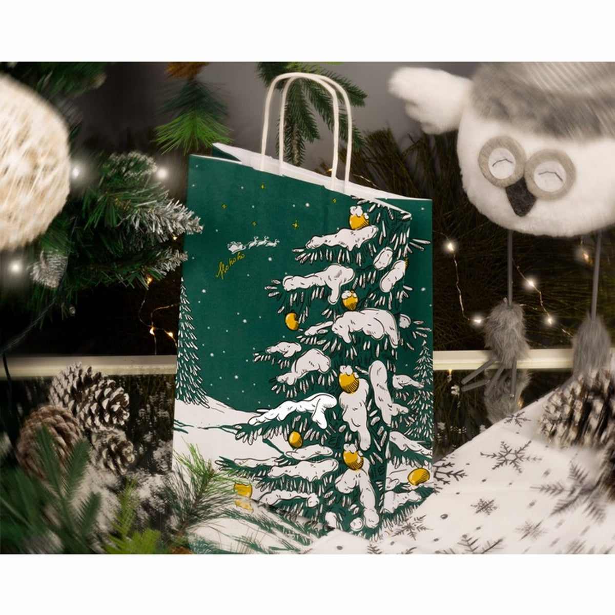 Christmas Gift Bags Green Tree 25 pcs