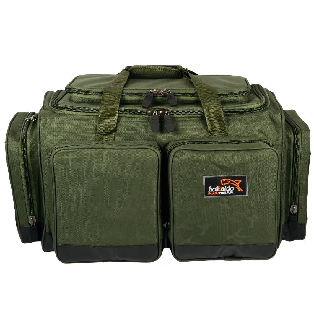 Suur kalastuskott Hokkaido brändilt käes või õlal kandmiseks, 50x30x30 cm