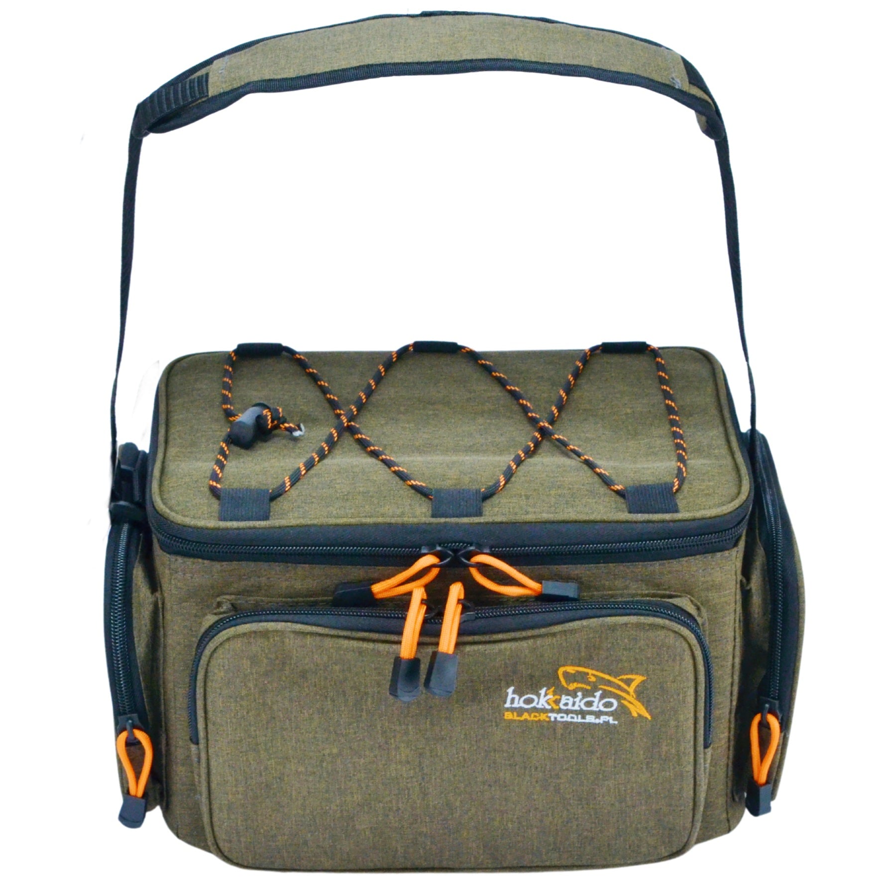 Hokkado Premium kalastuskott õlarihmaga, 4 karpi, jäik põhi, 19x38x24 cm