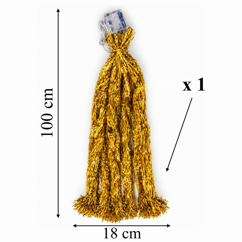 Angel Hair Christmas Decoration 100cm Gold 1 pc