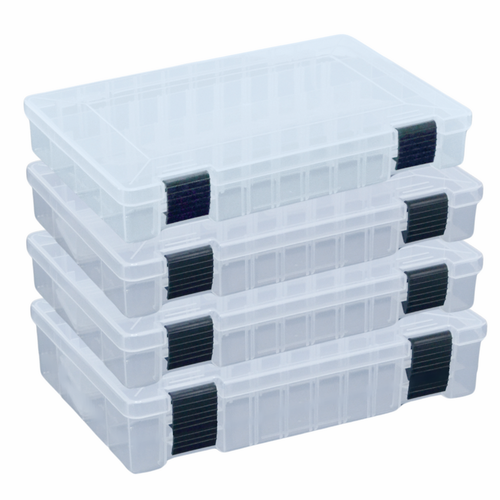 Suur Hokkado kalastuskott õlarihmaga, 6 karpi, jäik põhi, 35x47x23 cm