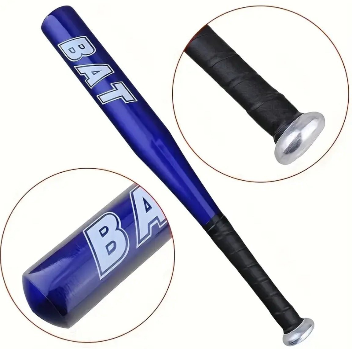 Kõrge kõvadusega alumiiniumisulamist pesapallikurikas, sinine, 50 cm (1 tk)