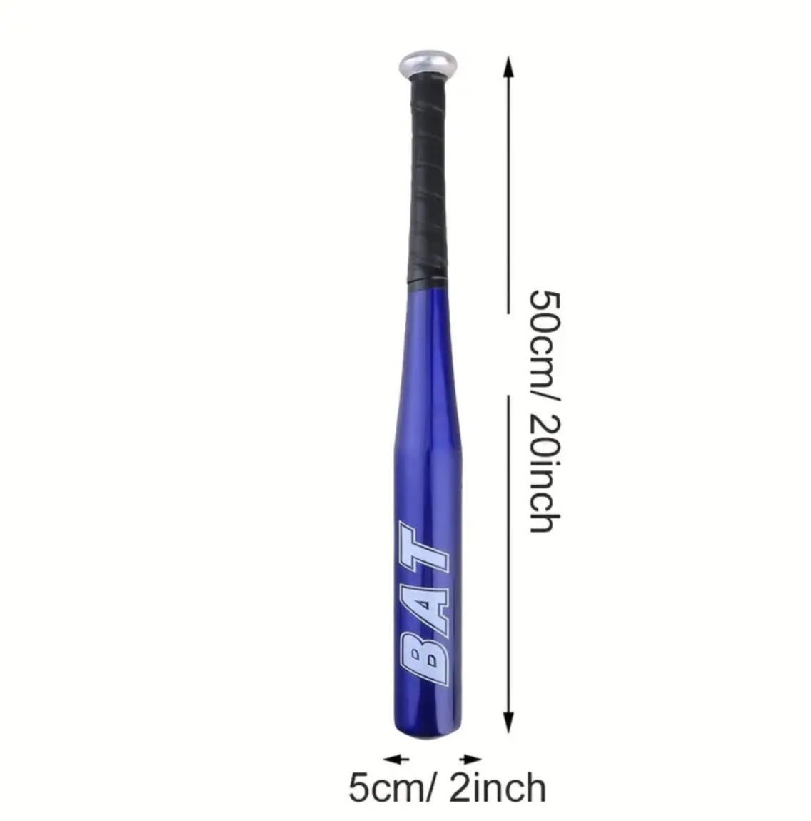 Kõrge kõvadusega alumiiniumisulamist pesapallikurikas, sinine, 50 cm (1 tk)