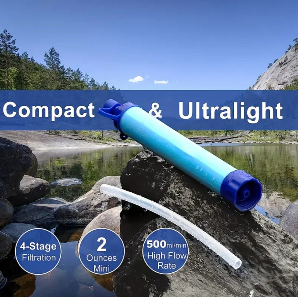 Isiklik välistingimustes veefilter – kaasaskantav ellujäämisvee puhastaja (1 tk)