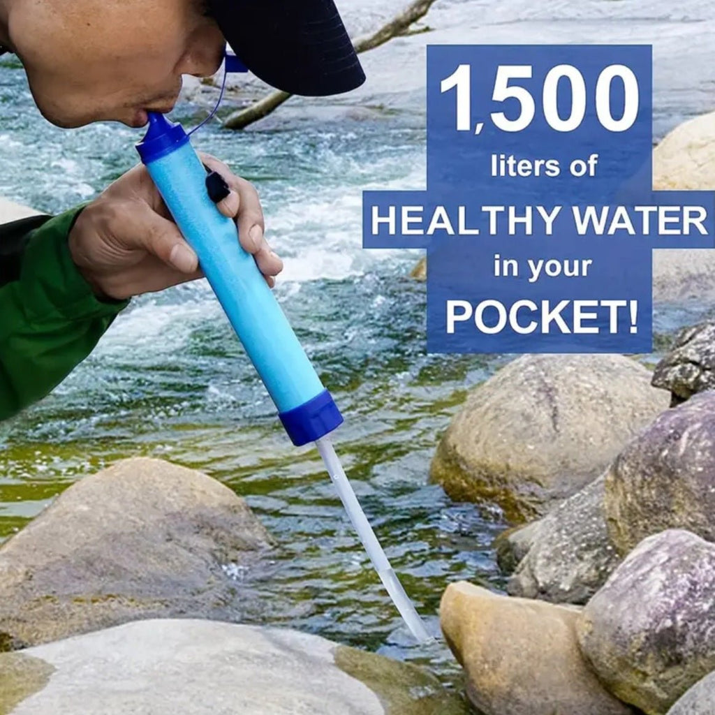 Isiklik välistingimustes veefilter – kaasaskantav ellujäämisvee puhastaja (1 tk)