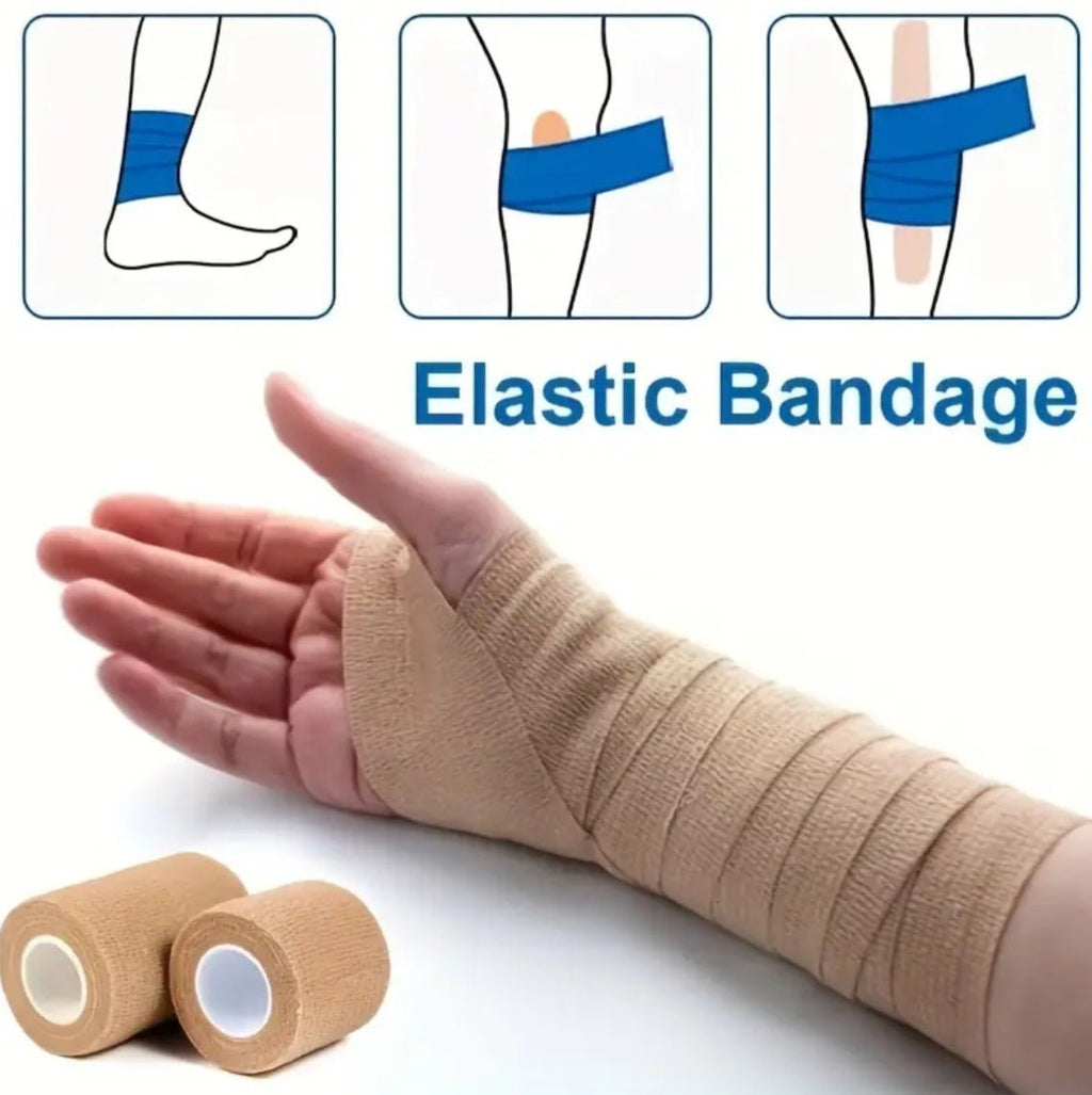 10 tk elastsed isekleepuvad spordisidemed 2,5cm x 450cm (10 tk)