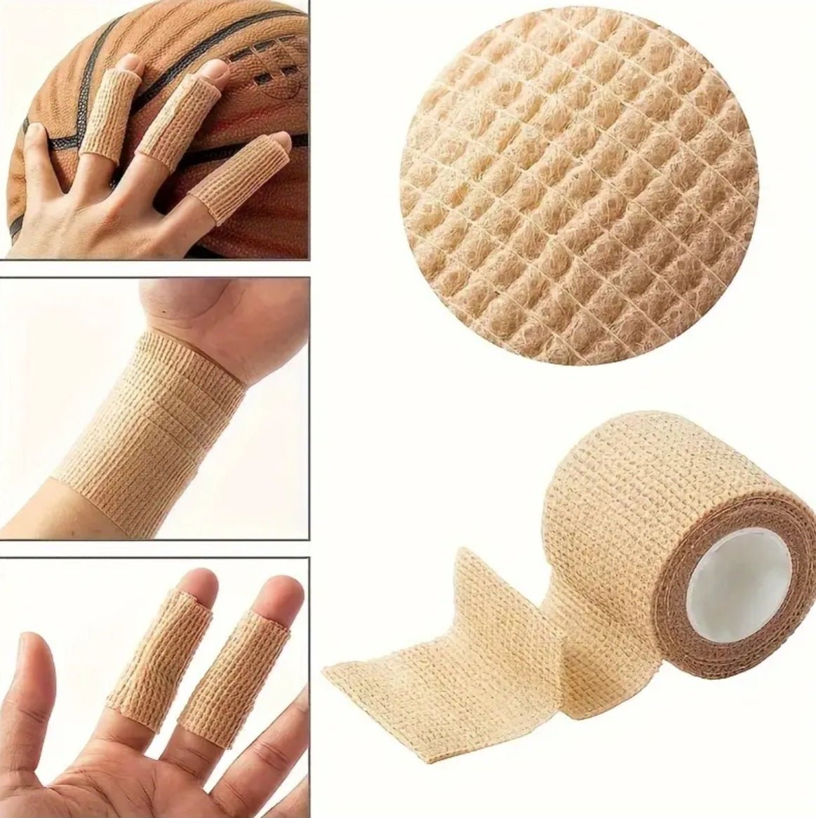 10 tk elastsed isekleepuvad spordisidemed 2,5cm x 450cm (10 tk)