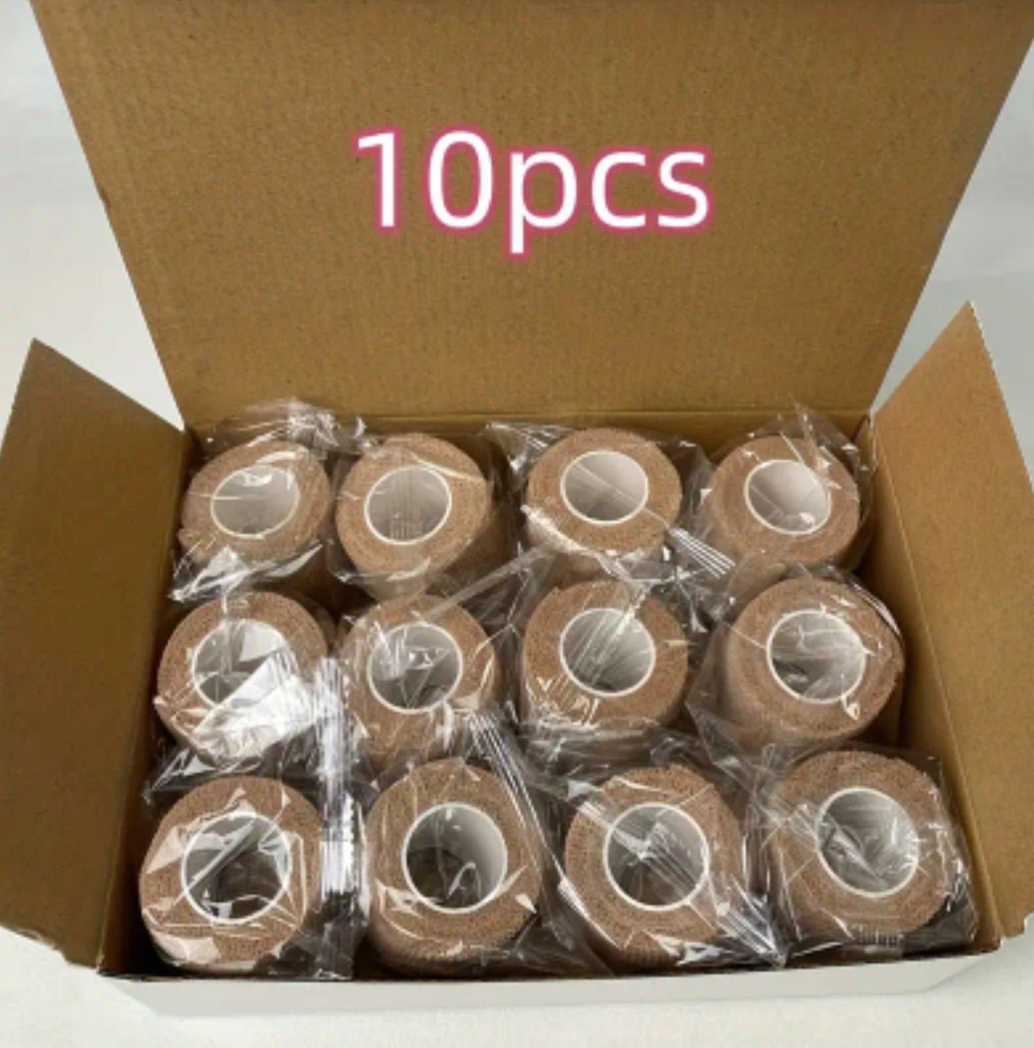 10 tk elastsed isekleepuvad spordisidemed 2,5cm x 450cm (10 tk)