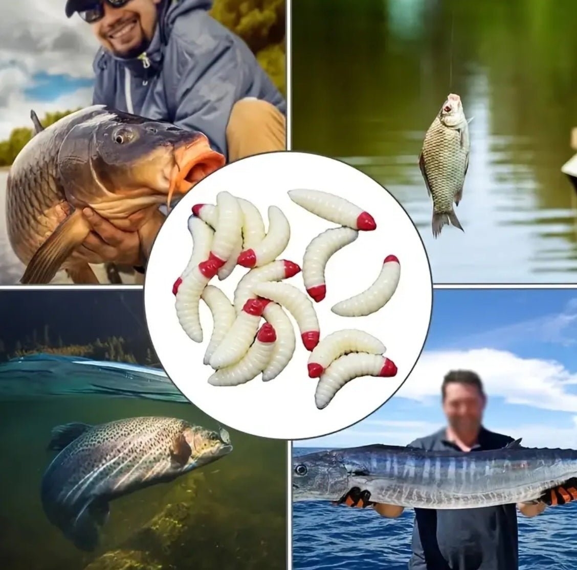 100 tk bionilised pehmed usslandid kunstlikud lendõnge söödad