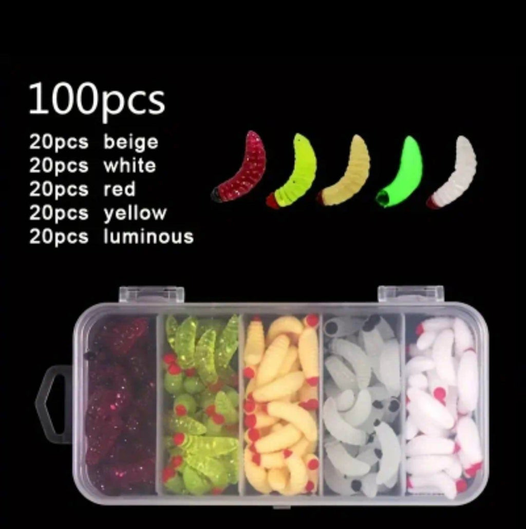 100 tk bionilised pehmed usslandid kunstlikud lendõnge söödad