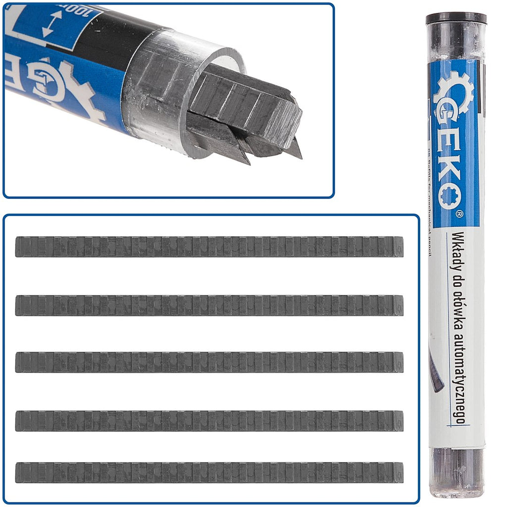 5 pcs refills for mechanical pencil, 100 x 2 mm