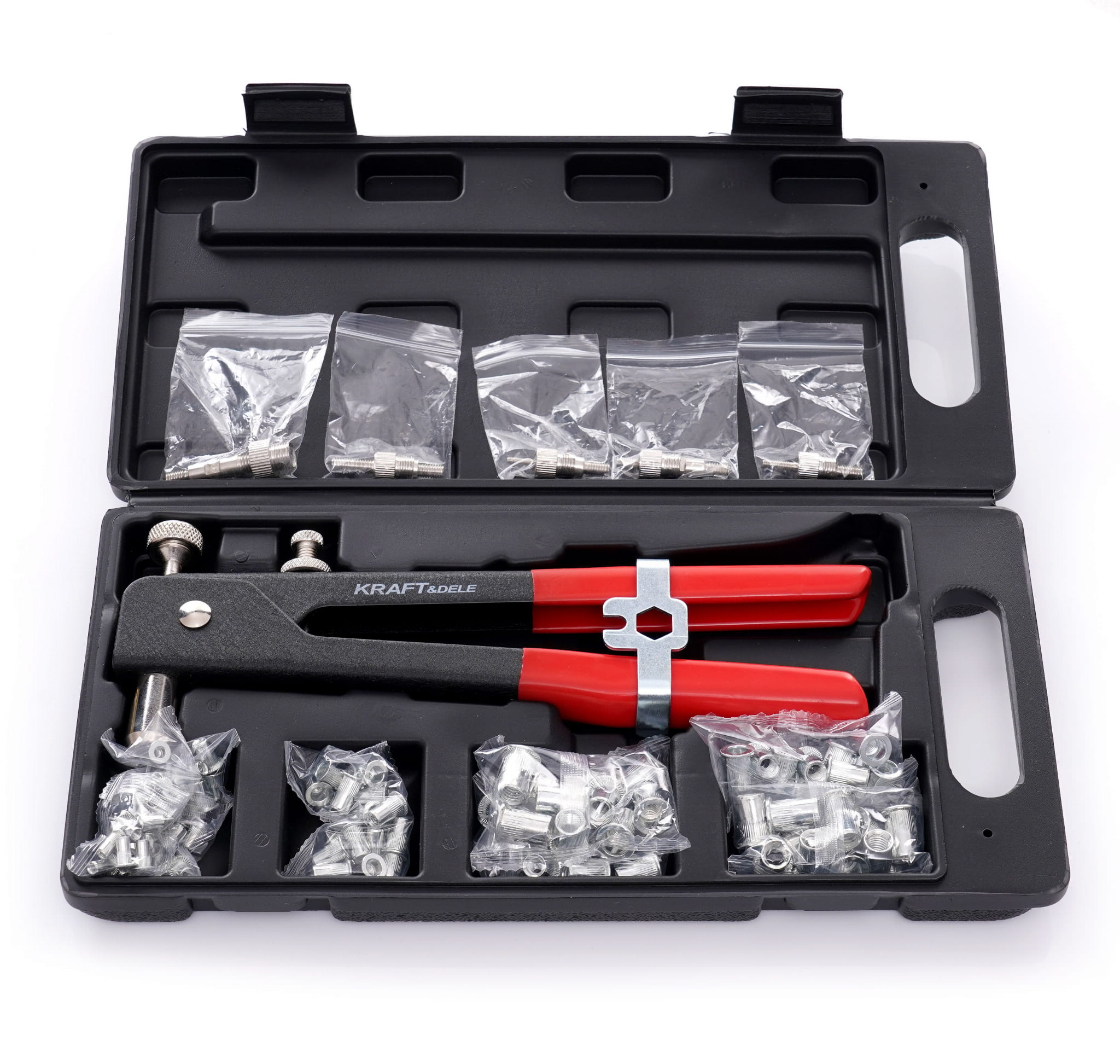 Hand riveter for rivet nuts 106pcs. KD10555