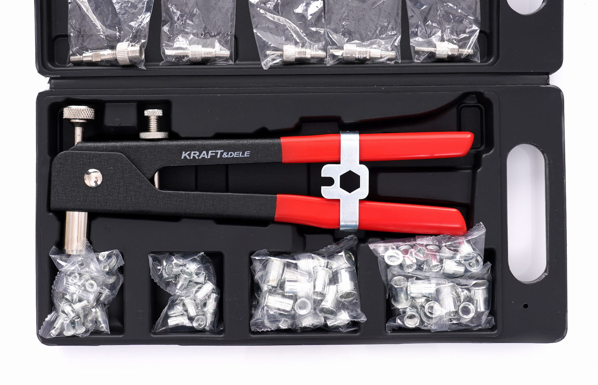 Hand riveter for rivet nuts 106pcs. KD10555