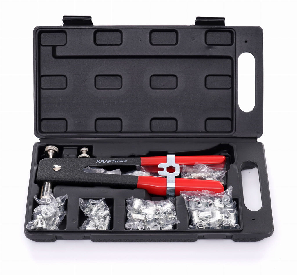 Hand riveter for rivet nuts 106pcs. KD10555