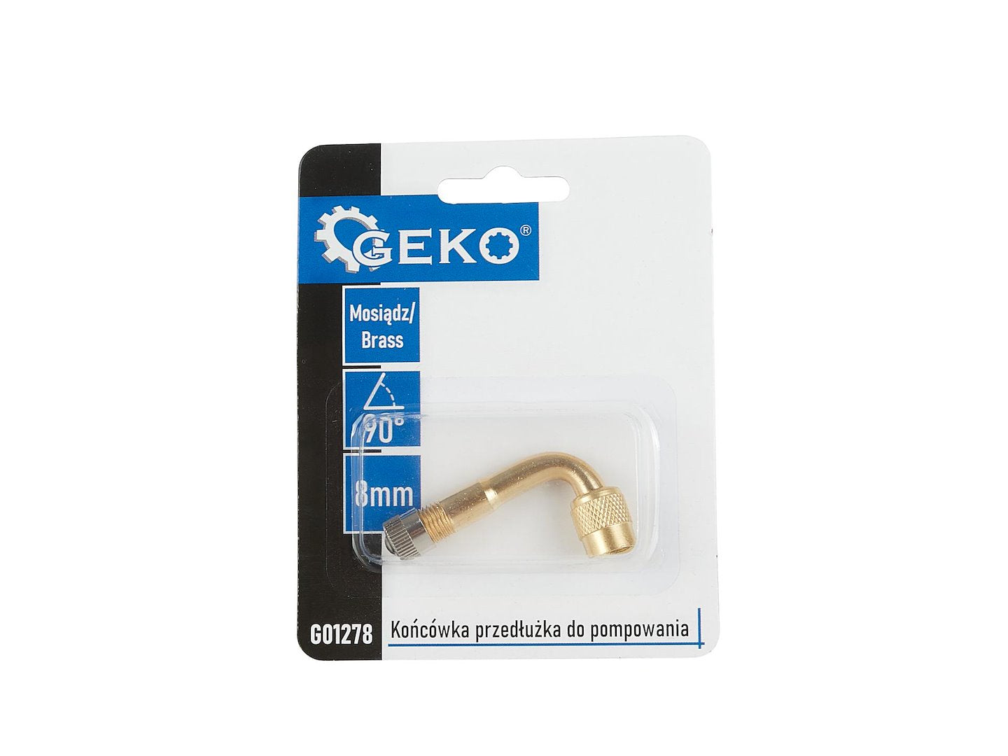 90-degree angle brass inflator pump valve extension