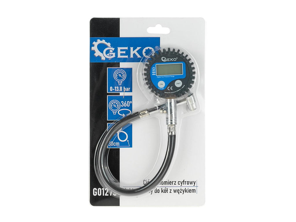 Digital pressure gauge with hose