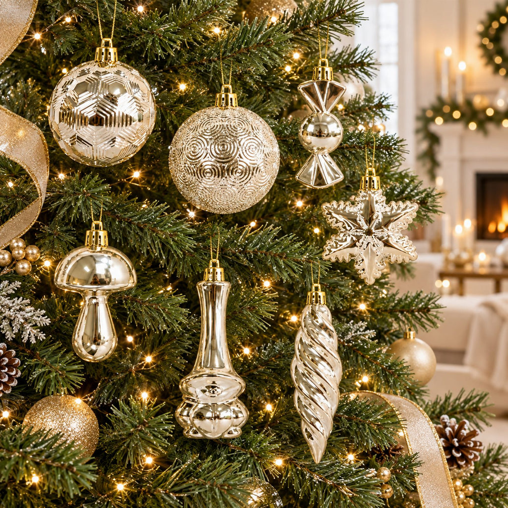 Purunemiskindlate dekoratiivsete jõulukuulide komplekt 28 tk RC-K-2727