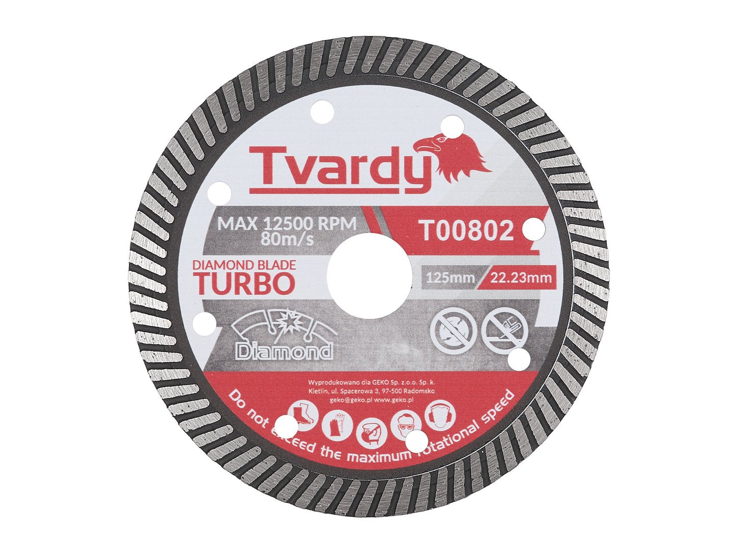 Turbo diamond blade 125 x 10 x 22.23 mm